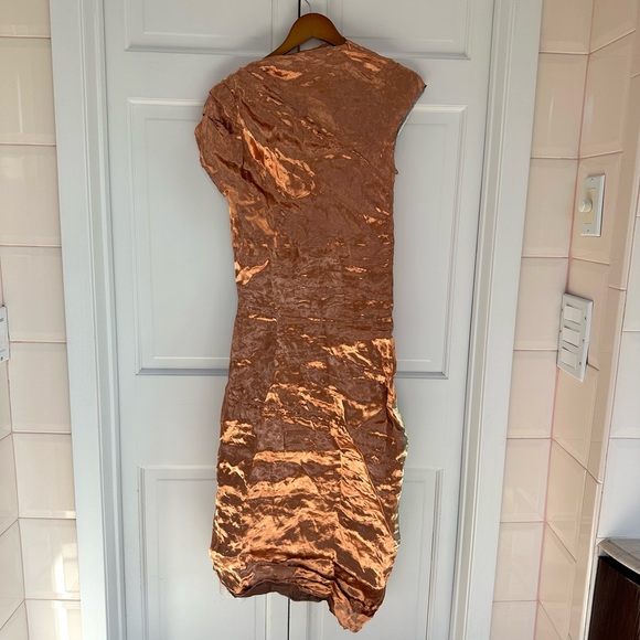 Proenza Schouler Assymetric Metallic Dress - Picture 13 of 15